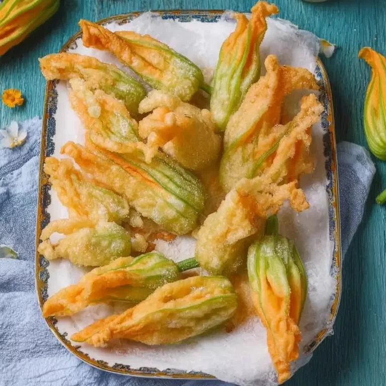 Fiori di zucca in pastella fritti