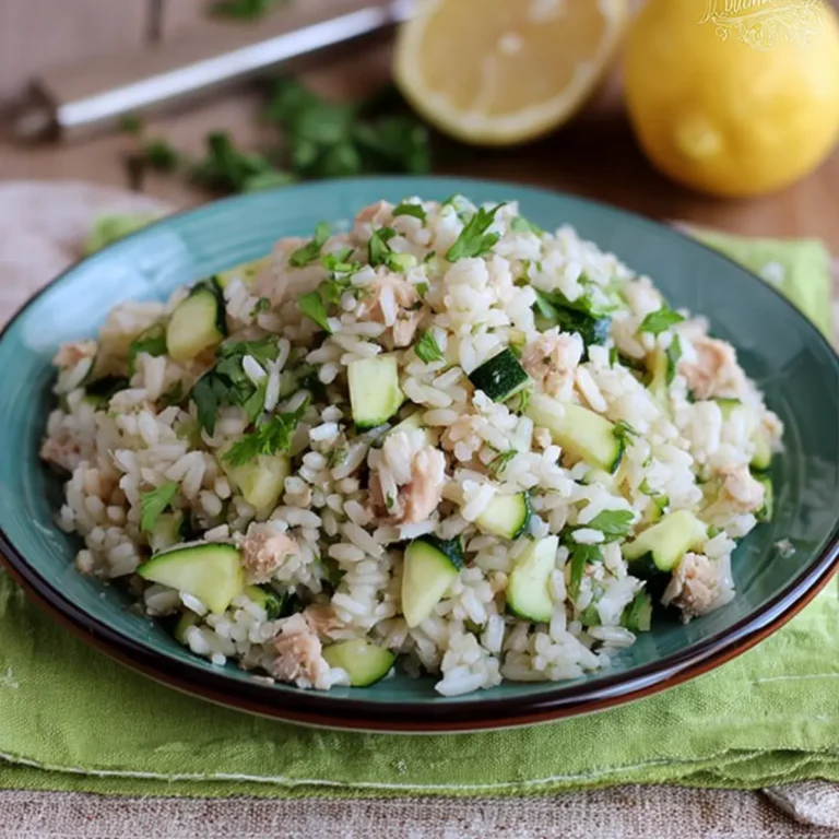 INSALATA DI RISO TONNO E ZUCCHINE