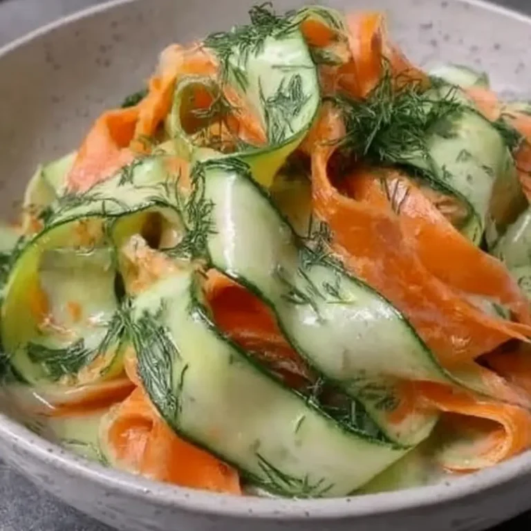 Insalata a nastri di carote e cetrioli