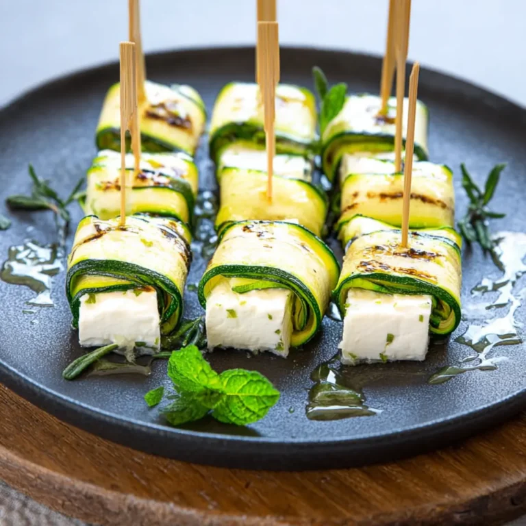 Involtini di zucchine alla feta