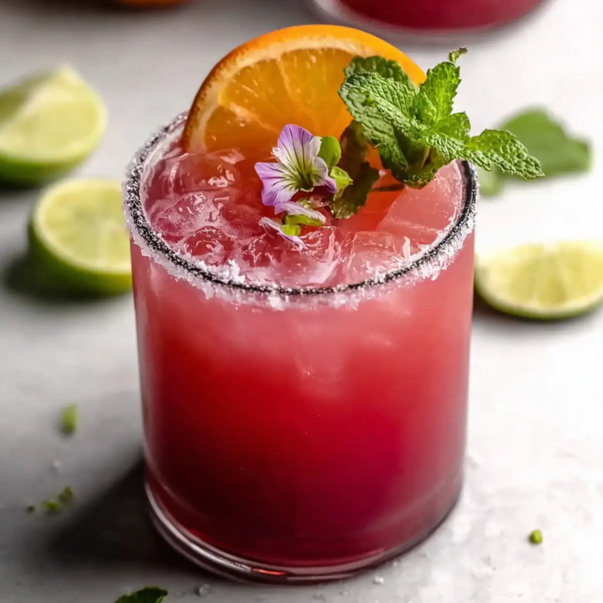 Mai Tai all'arancia e ibisco