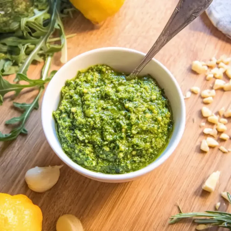 Pesto di rucola al limone