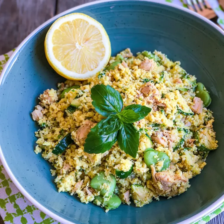 Cous Cous freddo zucchine, tonno e limone