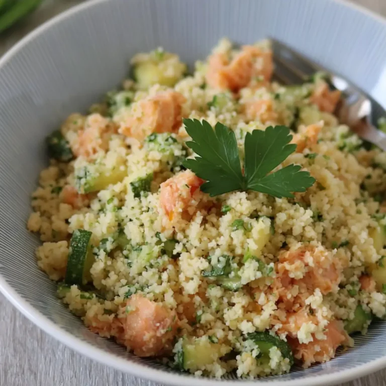 Cous cous zucchine e salmone