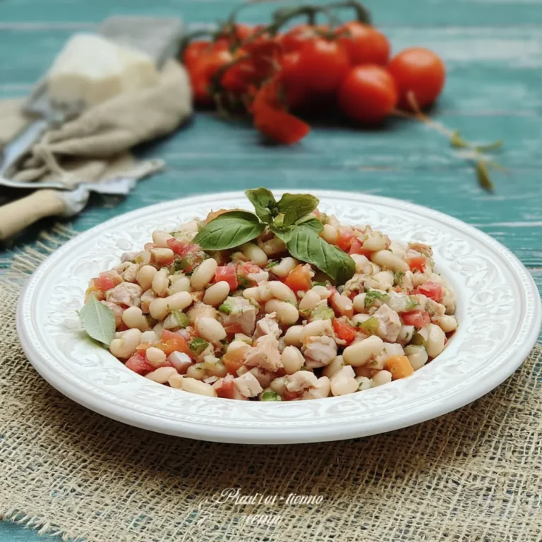 Insalata di fagioli e tonno