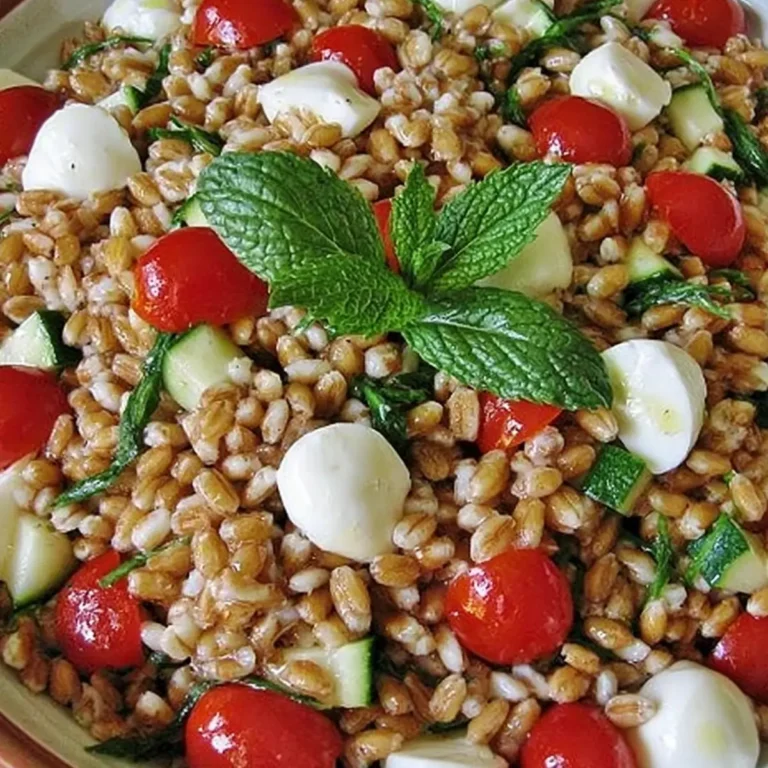 Insalata di farro con mozzarelline