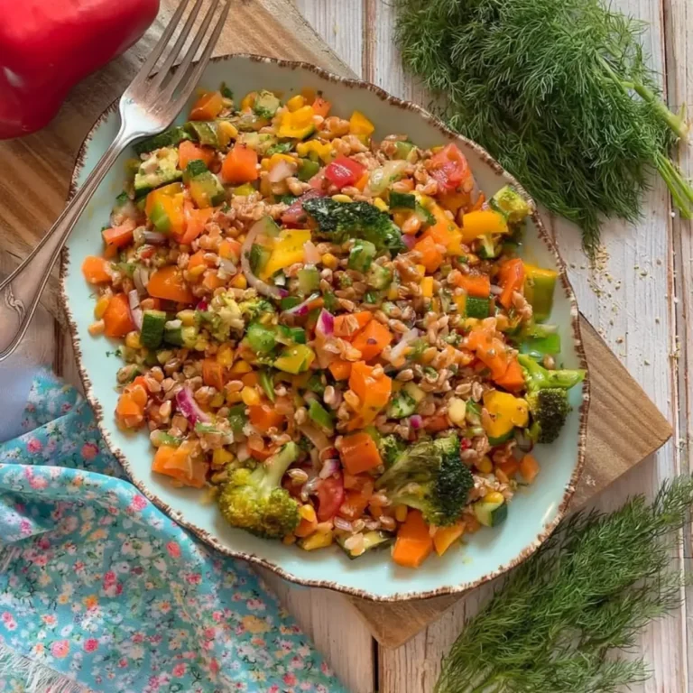 Insalata di farro e verdure