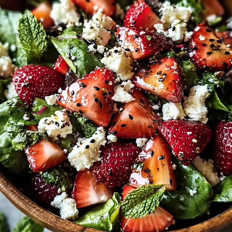 Insalata di fragole e feta