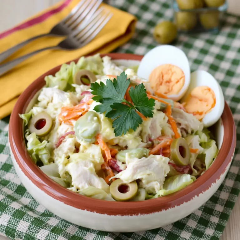 Insalata di pollo classica con maionese