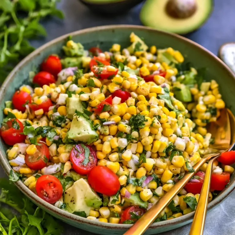 Insalata estiva di mais e avocado