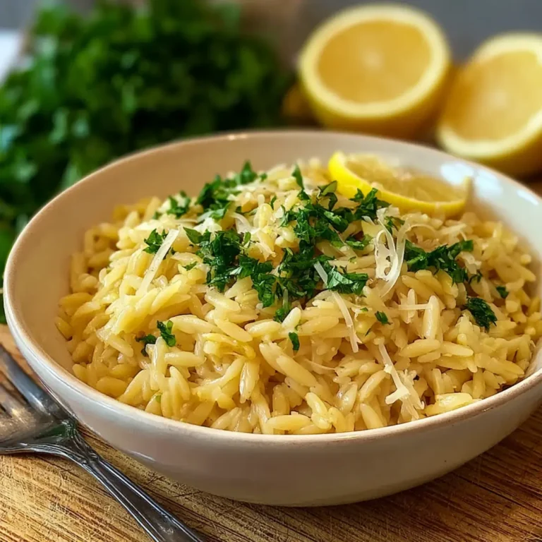 Orzo al limone, aglio e burro