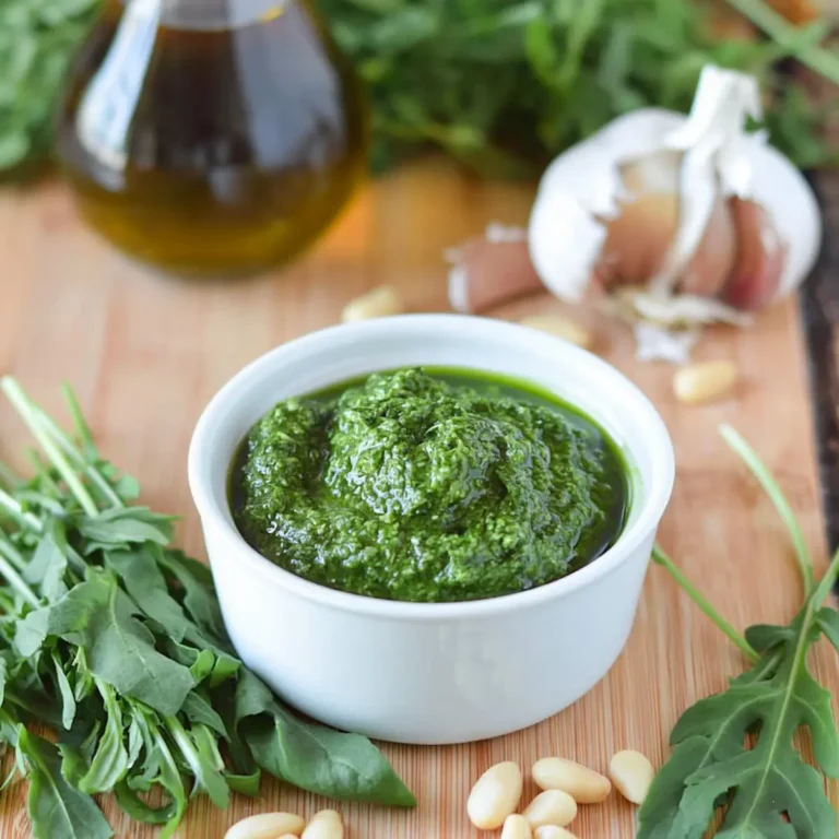 Pasta al pesto di rucola