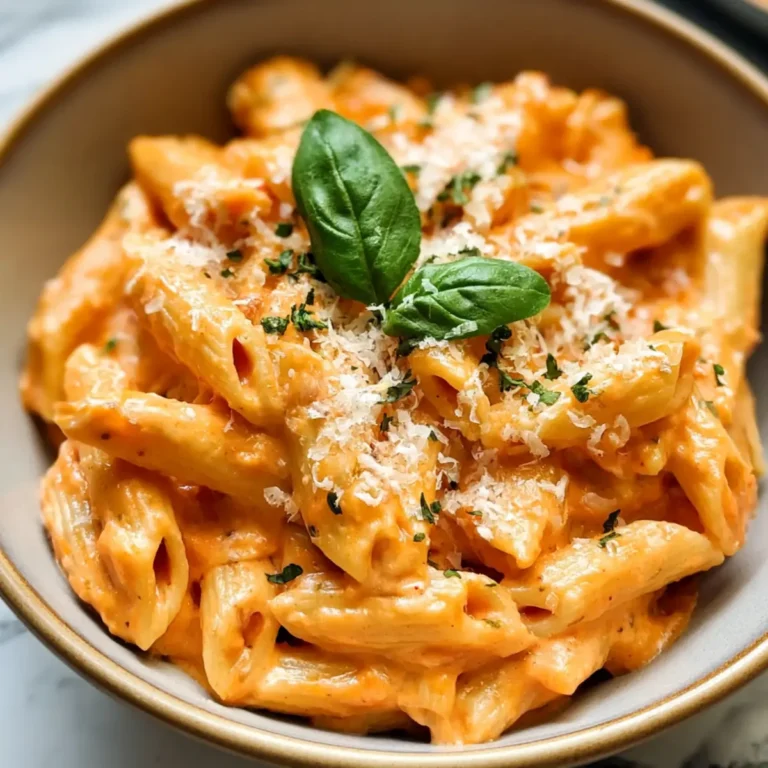 Pasta cremosa al pomodoro e aglio