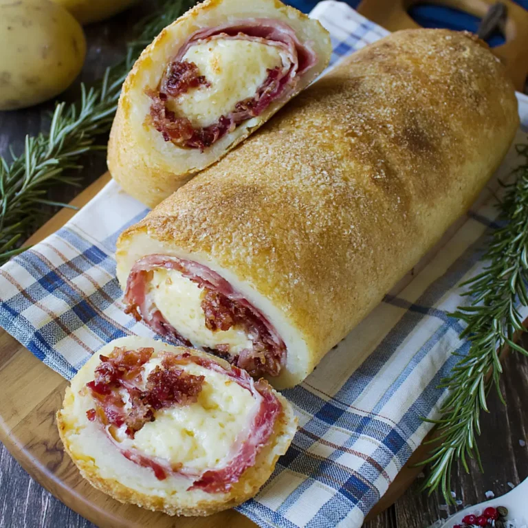 ROTOLO DI PATATE PROSCIUTTO E FORMAGGIO