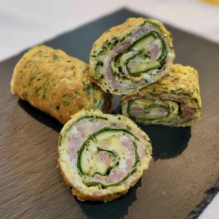 Rotolo di frittata con zucchine in friggitrice ad aria