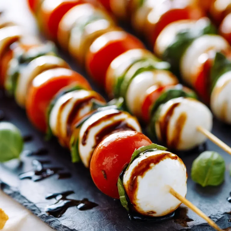 Spiedini caprese con glassa di balsamico