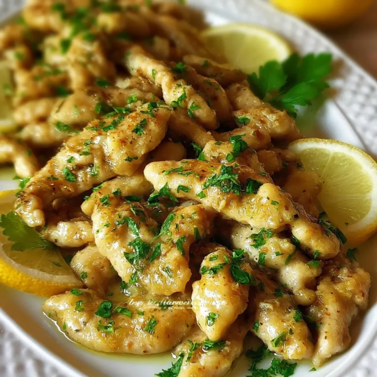 Straccetti di pollo al limone