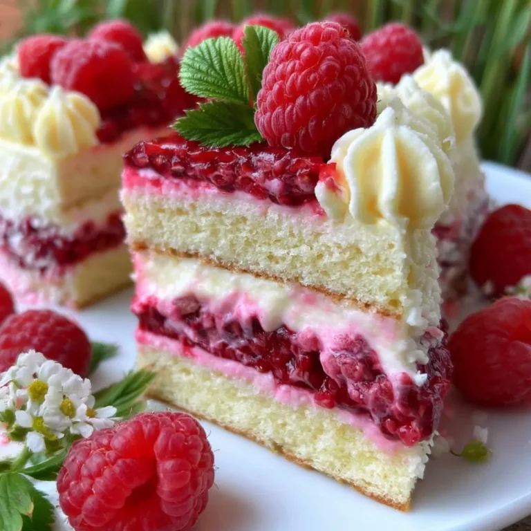 Torta Paradiso ai Lamponi