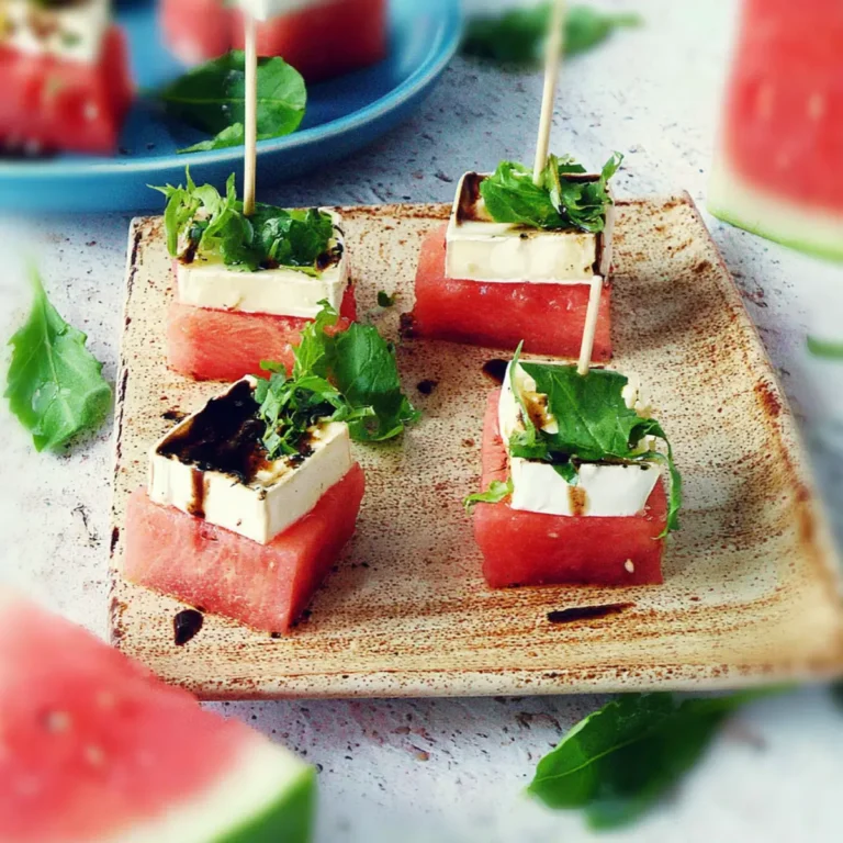 Antipasto anguria brie rucola
