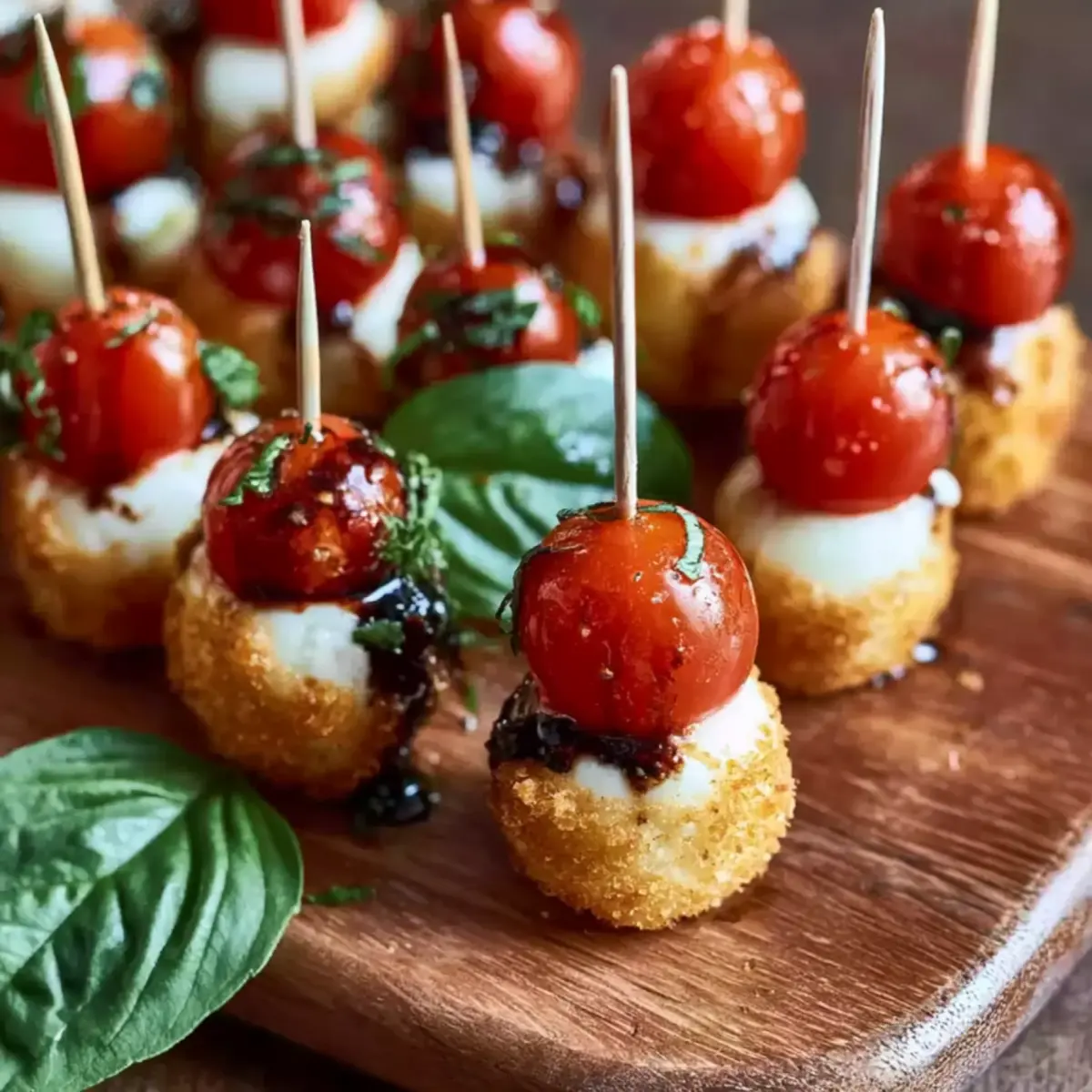 Bocconcini caprese di mozzarella