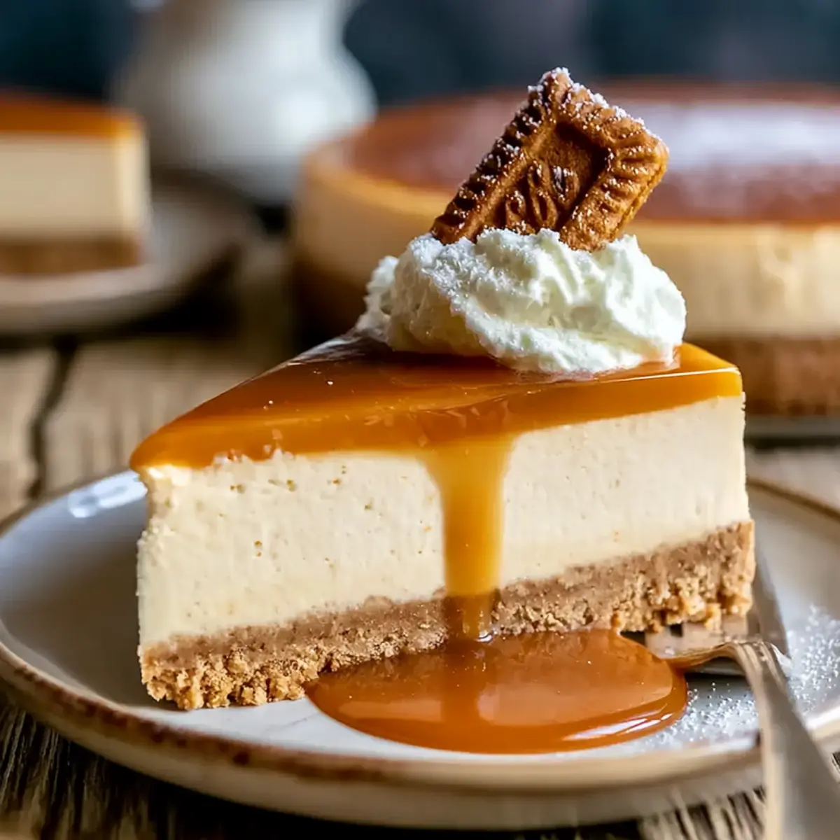 Cheesecake Biscoff al caramello salato