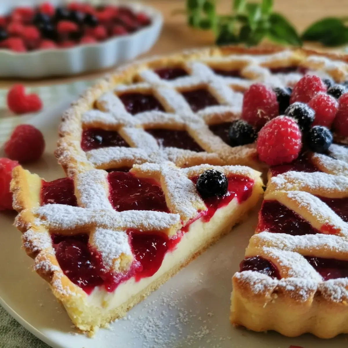 Crostata marmellata e mascarpone