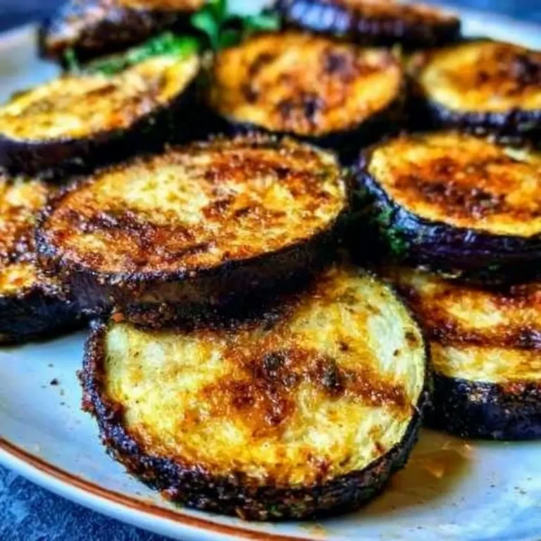 Fette di melanzane arrosto in friggitrice ad aria