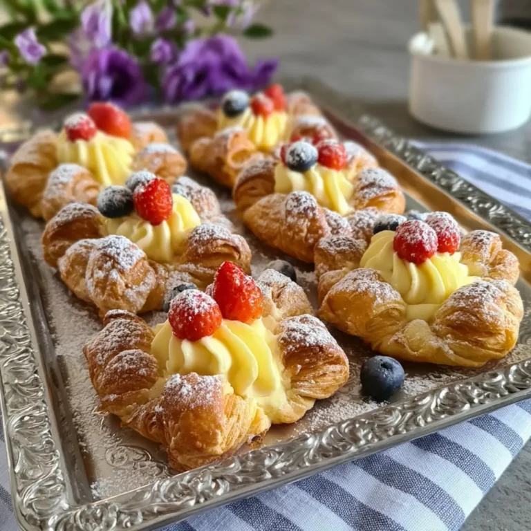 Girandole di sfoglia con crema
