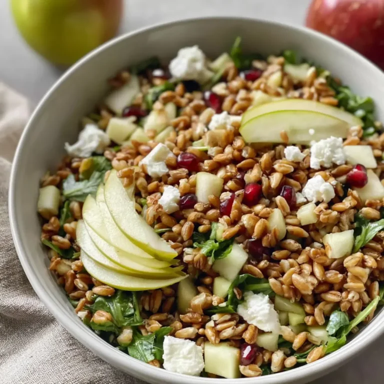 Insalata croccante di farro e mela
