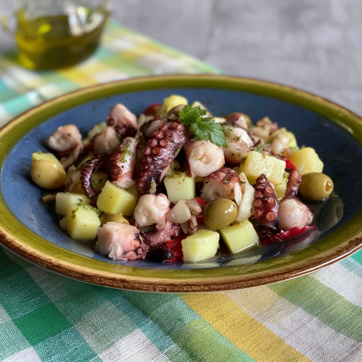 Insalata di farro con gamberi e verdure