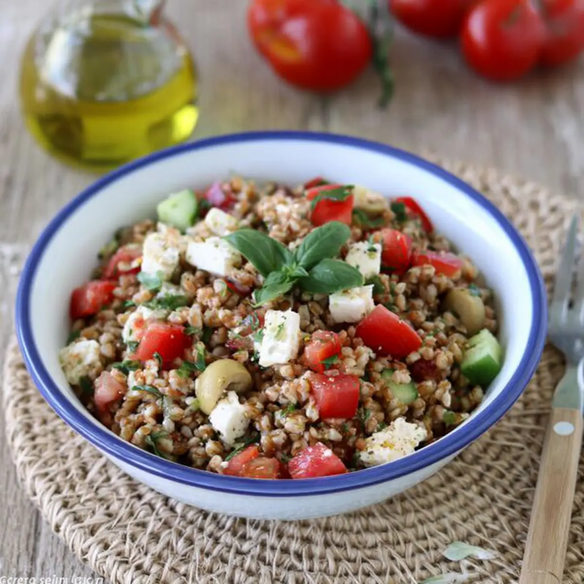 Insalata di farro mediterranea