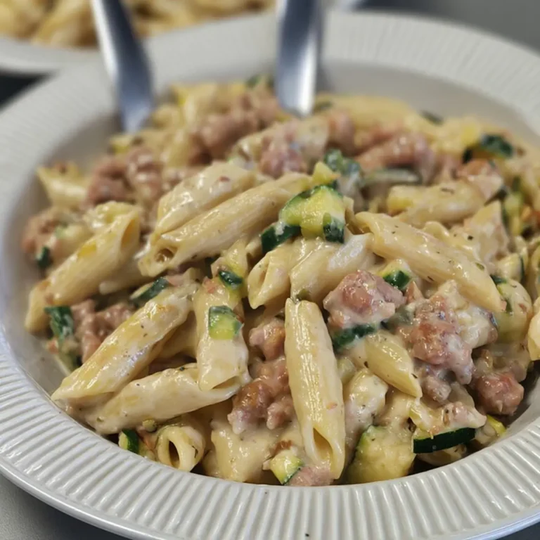 PENNE SALSICCIA E ZUCCHINE