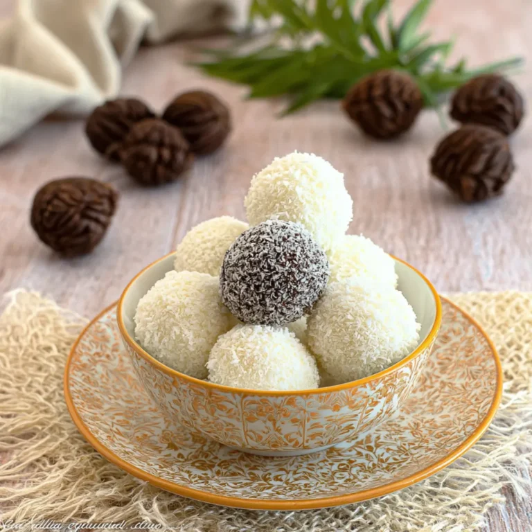 Palline di cocco e ricotta