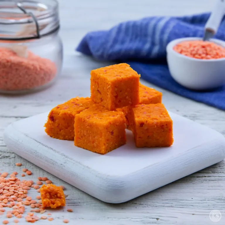 Tofu di lenticchie rosse
