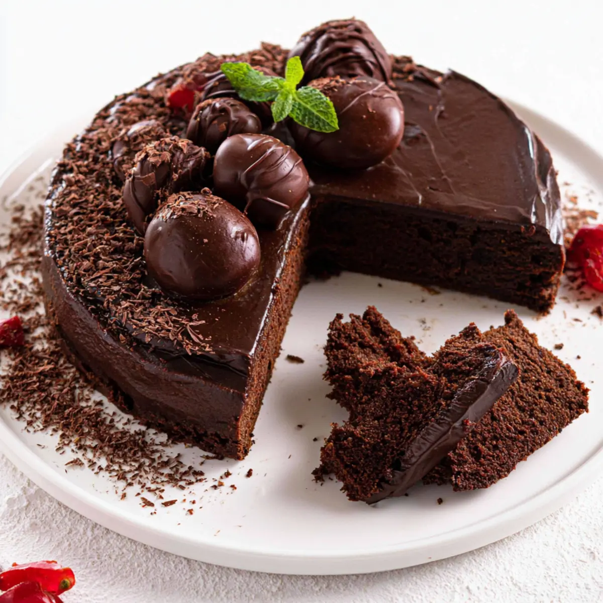 Torta di compleanno al cioccolato senza zucchero