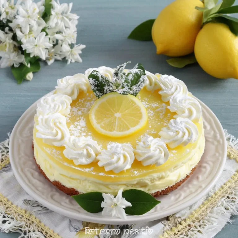 Torta fredda al limone senza cottura