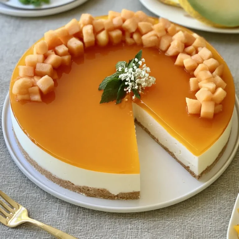 Torta fredda al melone