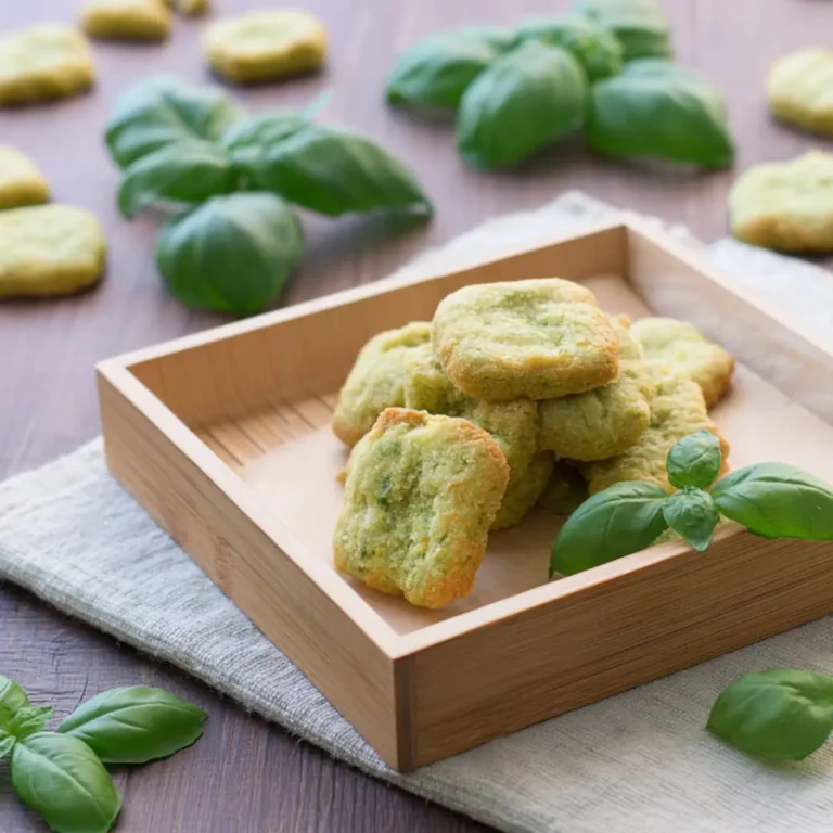 Biscotti salati al basilico