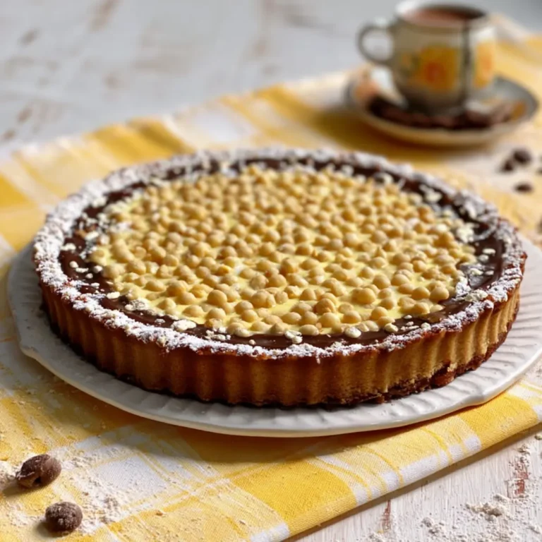 Crostata per diabetici con farina di soia e crema senza zucchero