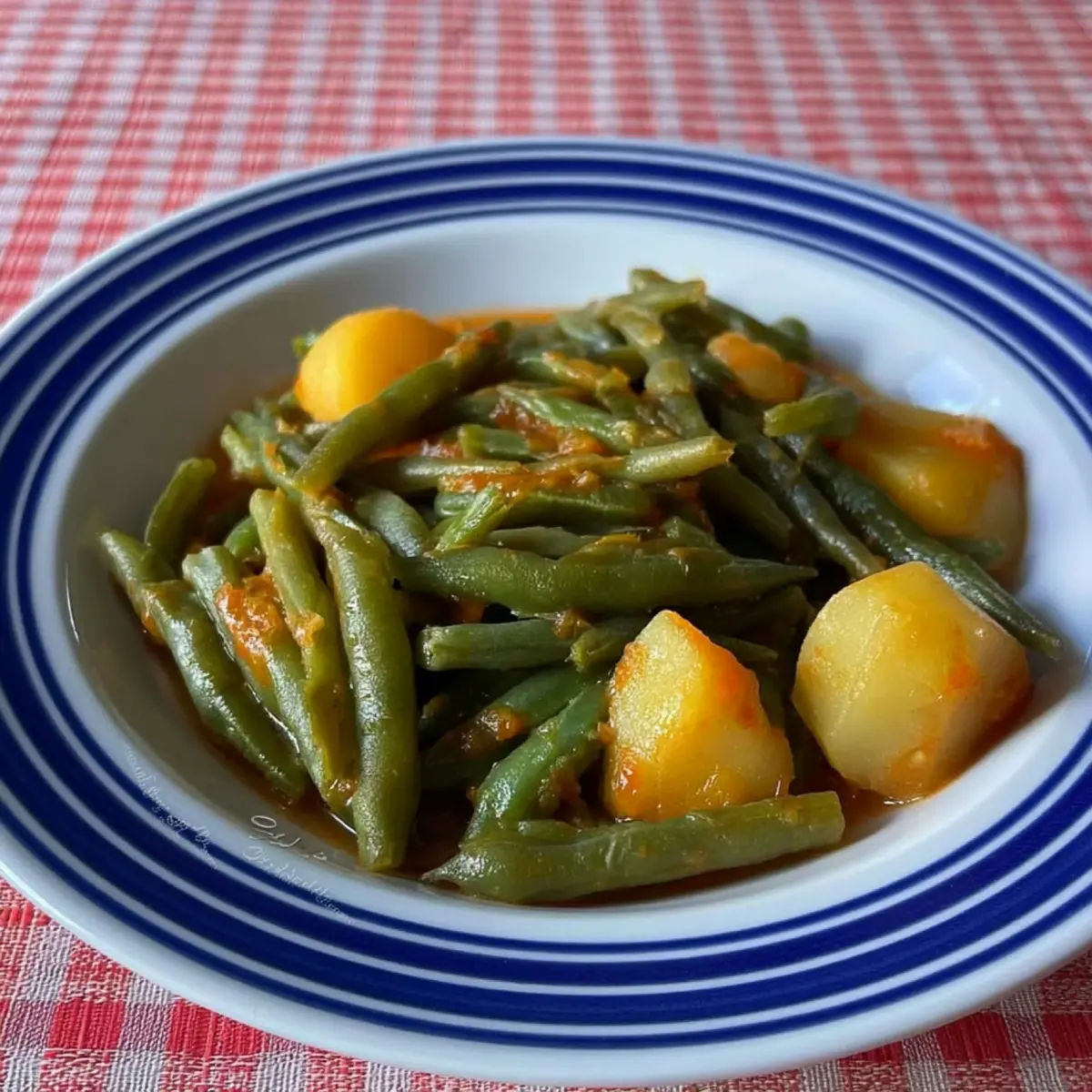Fagiolini in umido con patate