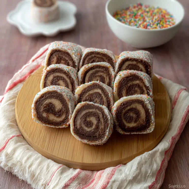 Girelle al cioccolato senza cottura