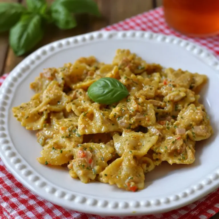 Pasta al pesto di tonno