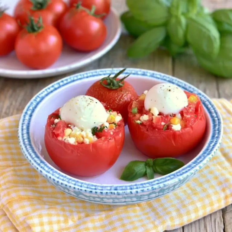 Pomodori rossi ripieni freddi