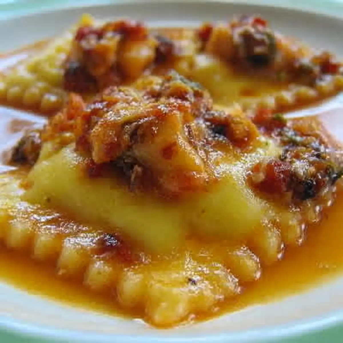 Ravioli di mare al branzino