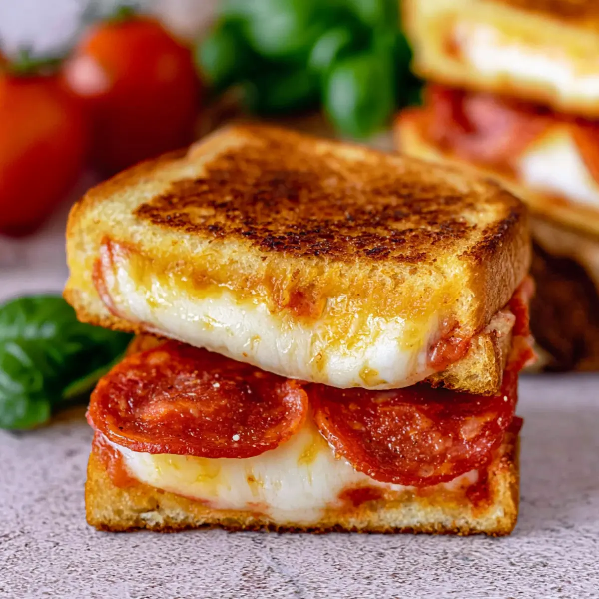 Toast al formaggio alla pizza