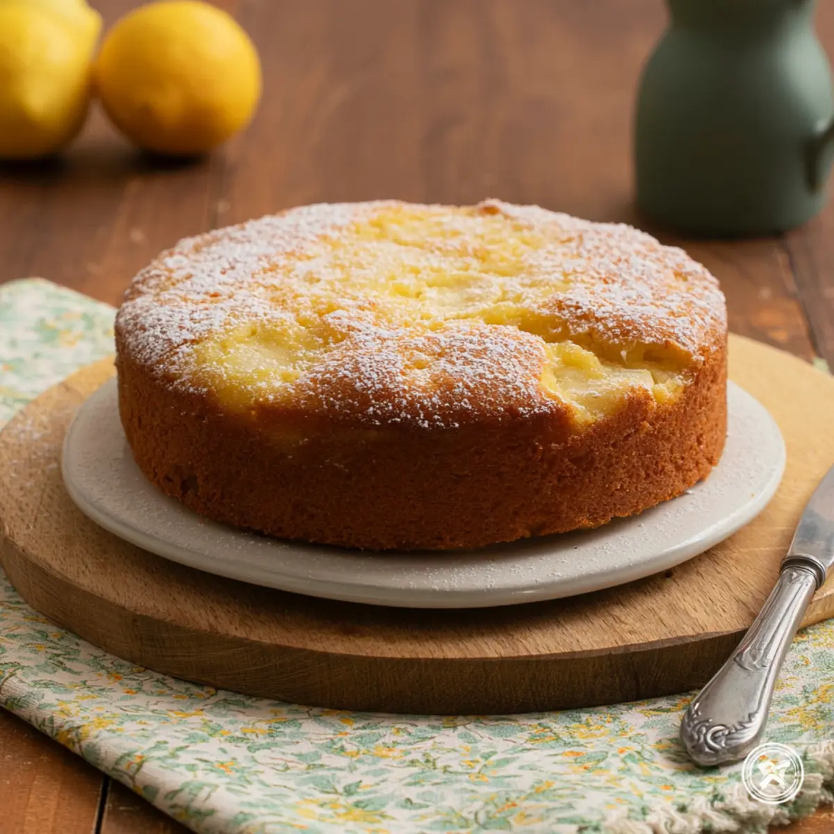 Torta di mele al limone