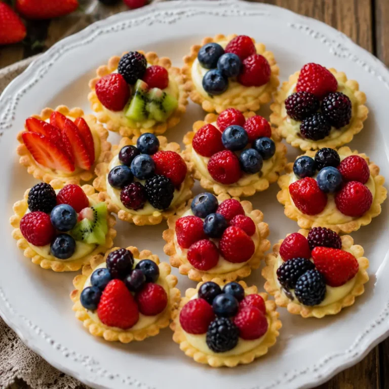 Cestini di frutta e crema