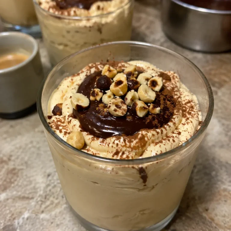 Crema fredda al caffè con affogato al cioccolato