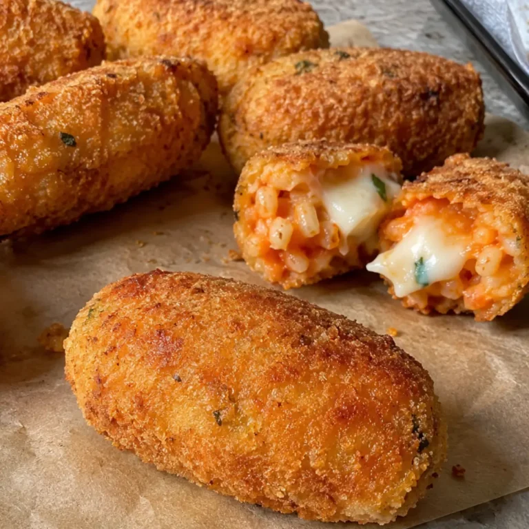 Crocchette di pasta al pomodoro e mozzarella
