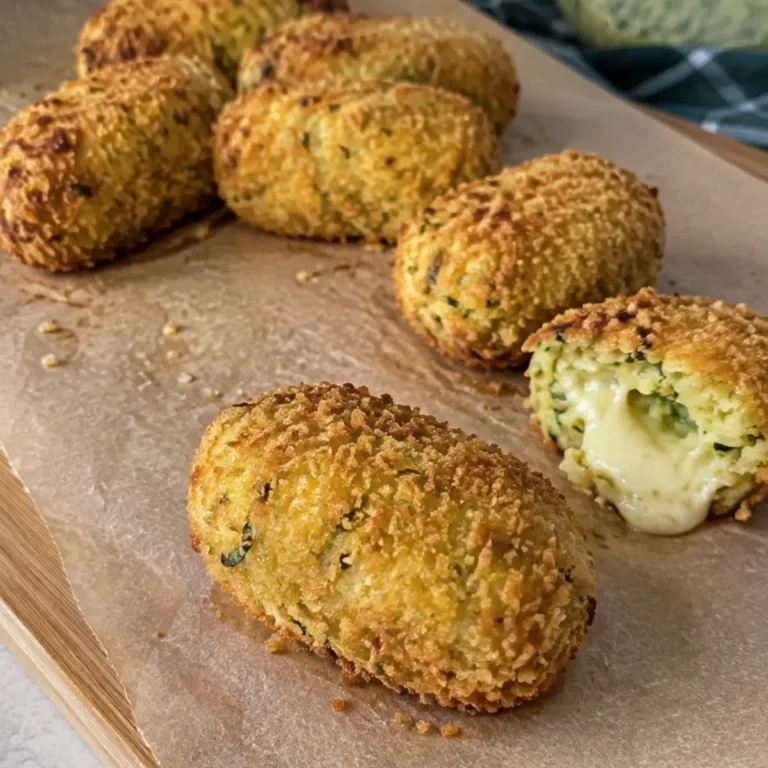 Crocchette filanti di zucchine e scamorza in friggitrice ad aria